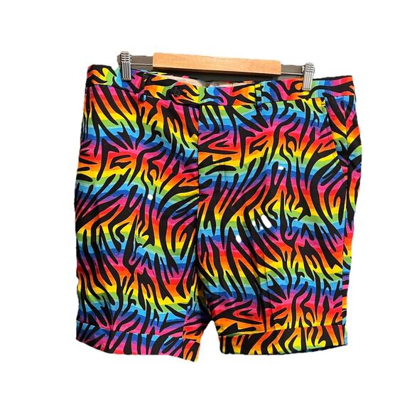 Opposuits Wild Rainbow 3 Pc Men's Summer Suit - Size Jacket: 48 Shorts: 48 - Picture 6 of 10